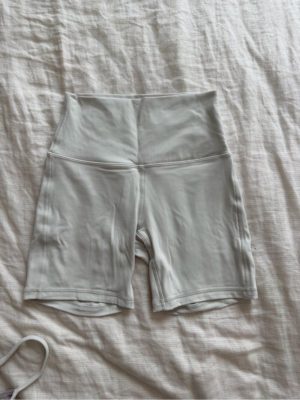 lululemon athletica High-Rise Biker Shorts — cream